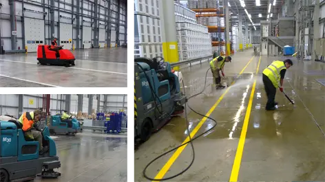 تنظيف المستودعات